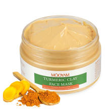 OEM Private Label Organic Clay Tumeric Mask Bentonite Skin Care Acne Treatment Whitening Turmeric Mud Face Mask